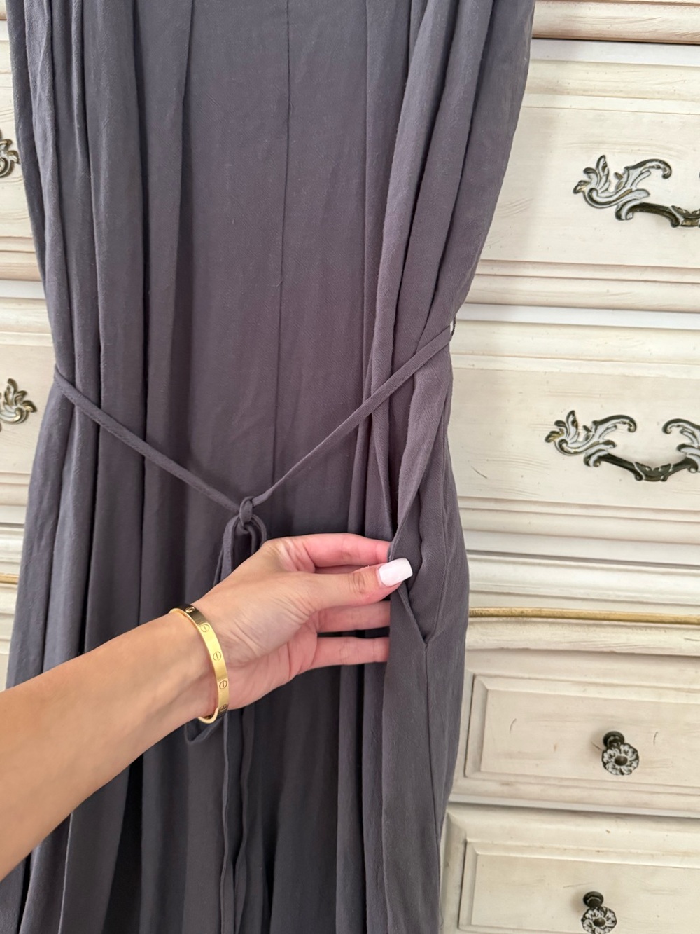 Vici Linen Boho Wide Leg Jumpsuit - Picture 4 of 6